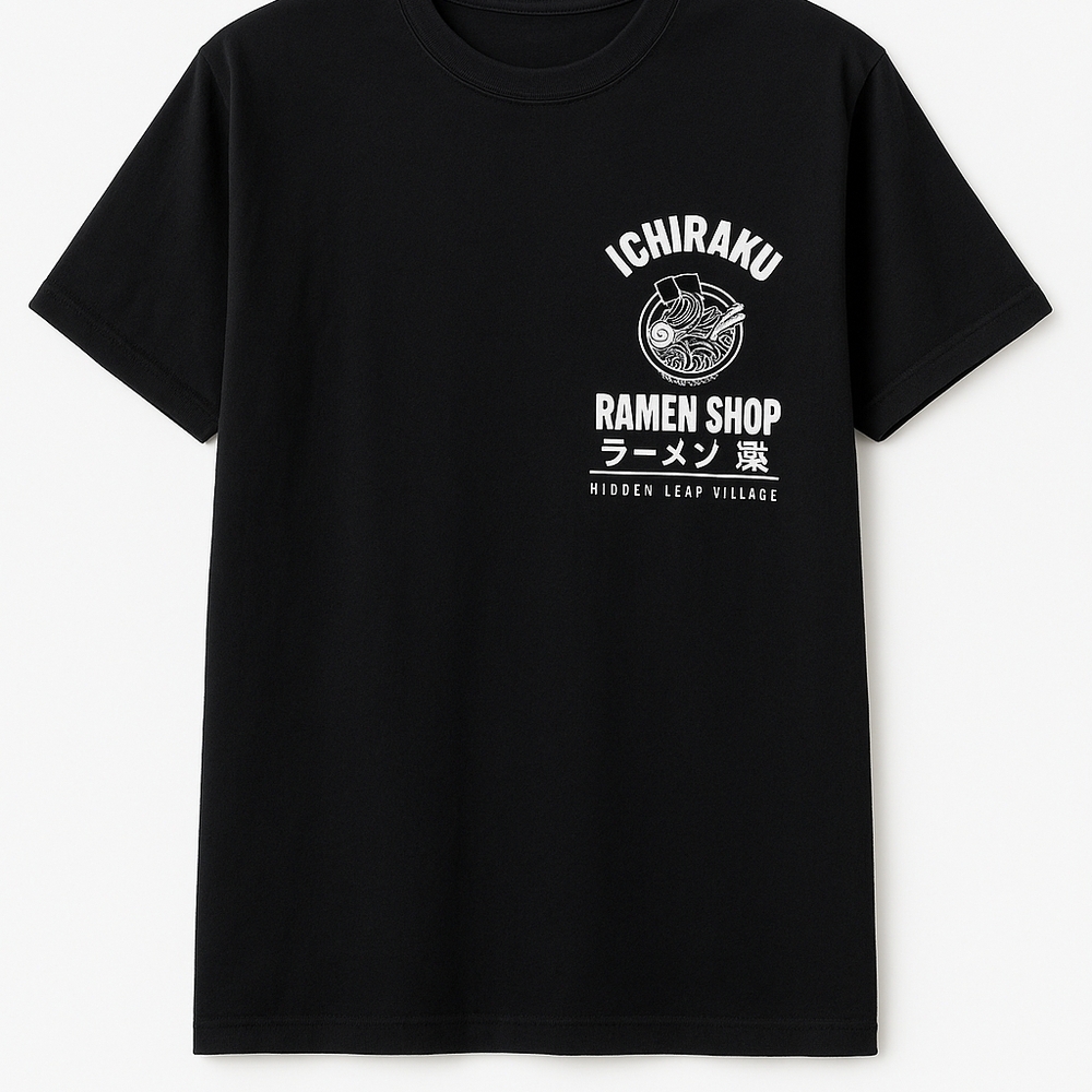 Naruto 🍥 Ichiraku Ramen Shop Black T-Shirt